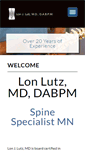 Mobile Screenshot of lonlutzmd.com